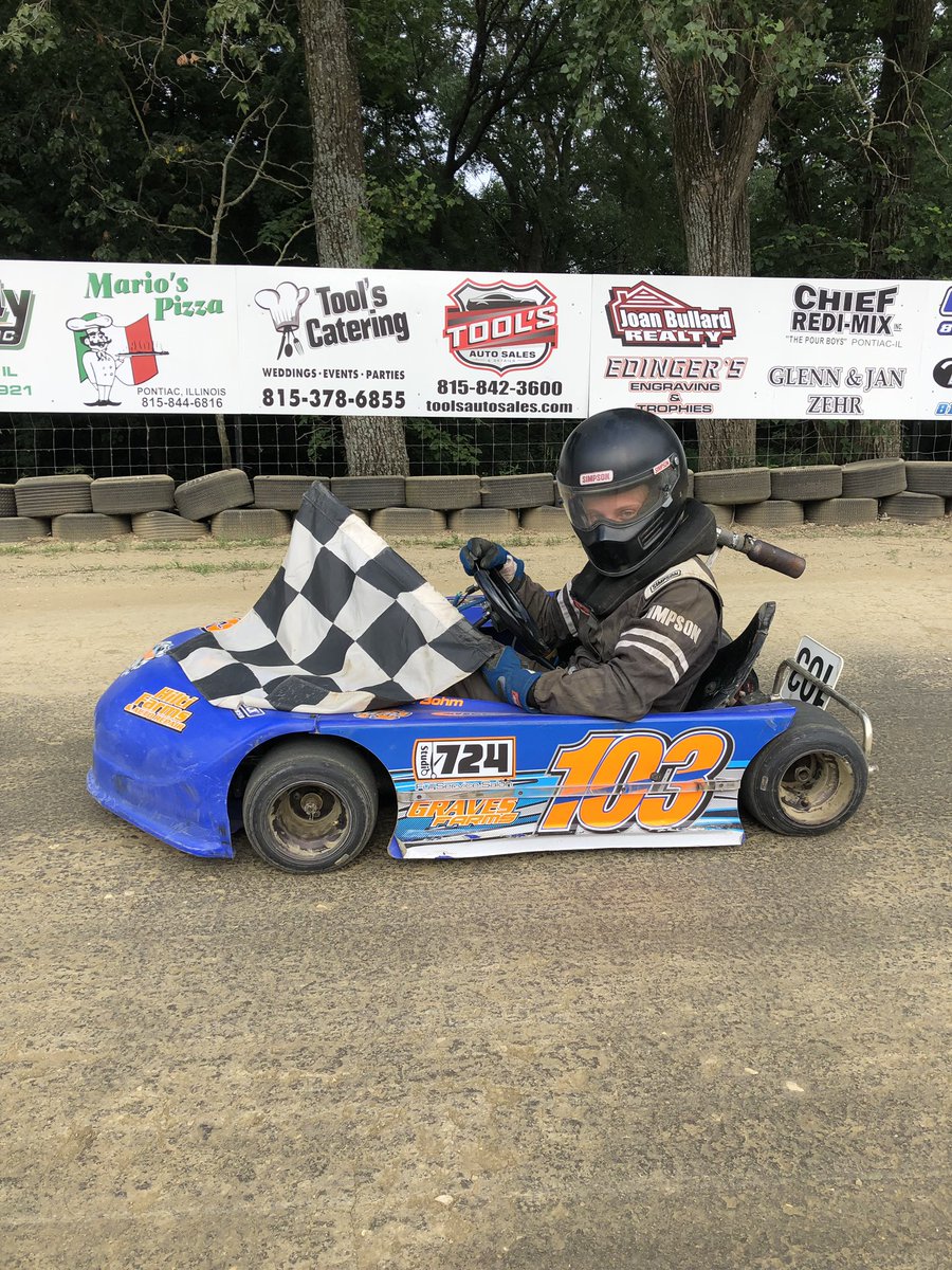 tire_slick's tweet image. TireSlick in victory lane today at Bohmer’s RT 66 Raceway.  #7 Raya Bohm, #103 Reese Bohm
