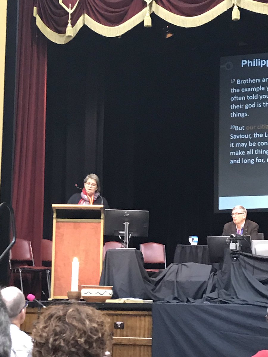 Liz Boase opens the Bible to us from Philippians. A call to live in life giving and life sustaining ways. #victassynod2019 #allofthisisus