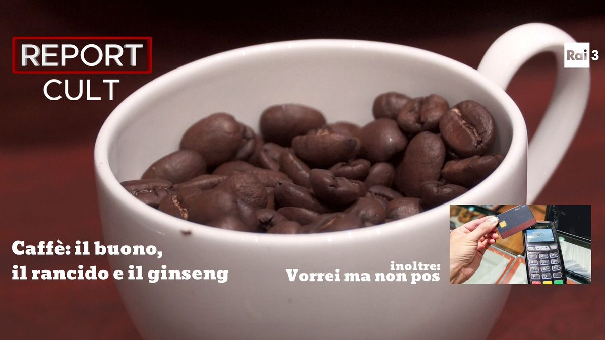 reportrai3's tweet photo. #ReportCult in seconda serata su @RaiTre
✔ #Caffè: il buono, il rancido e il #ginseng, di @BernardoIovene
✔Vorrei ma non #pos, di Alessandra Borella
➡ https://t.co/7vxyp2uDvm https://t.co/H9FzoZp2j3