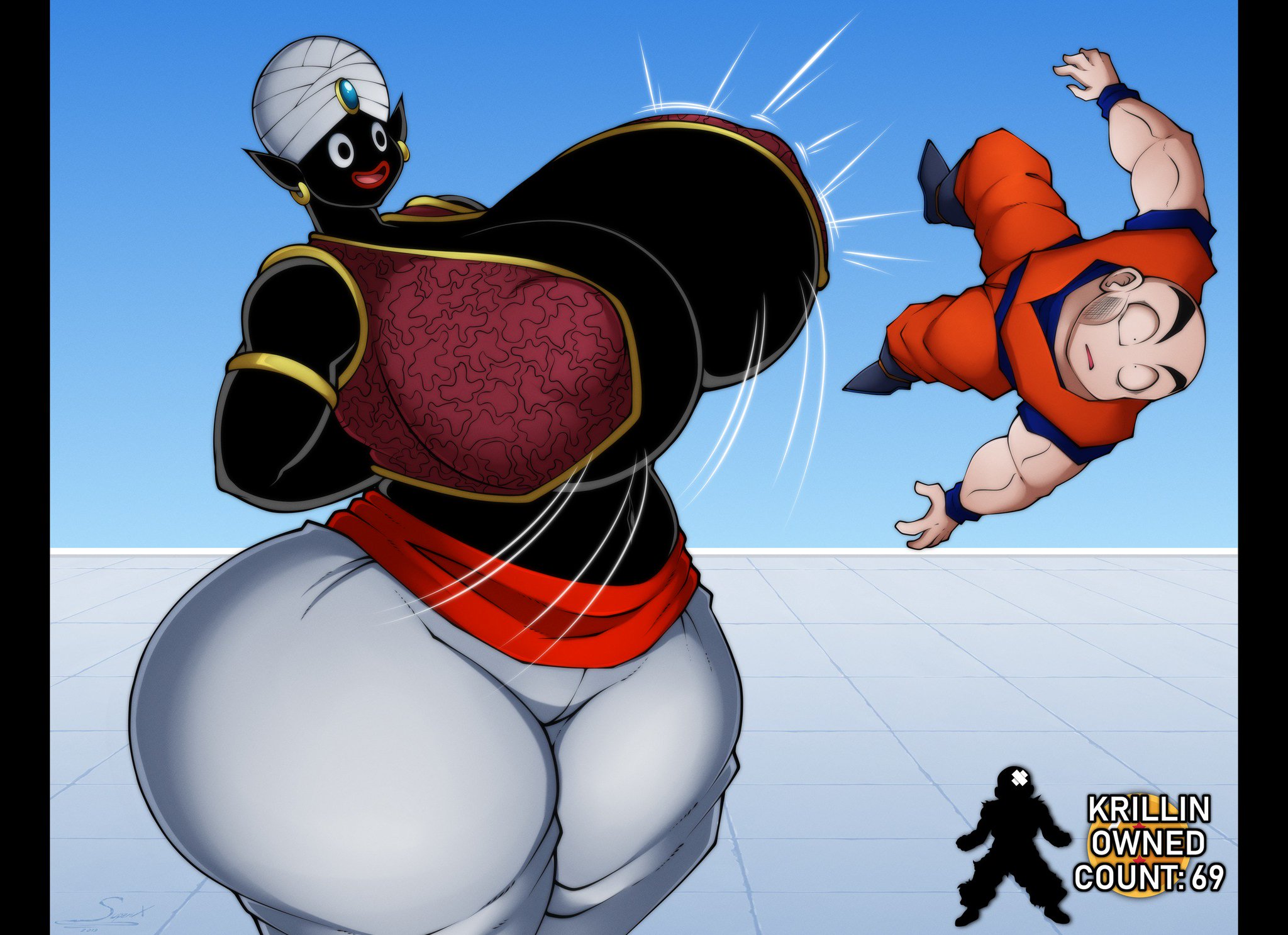 “I did fem Popo way back in 2018 and now she is back to remind Krillin abou...