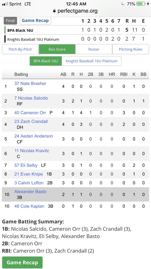 BPA Baseball tweet media