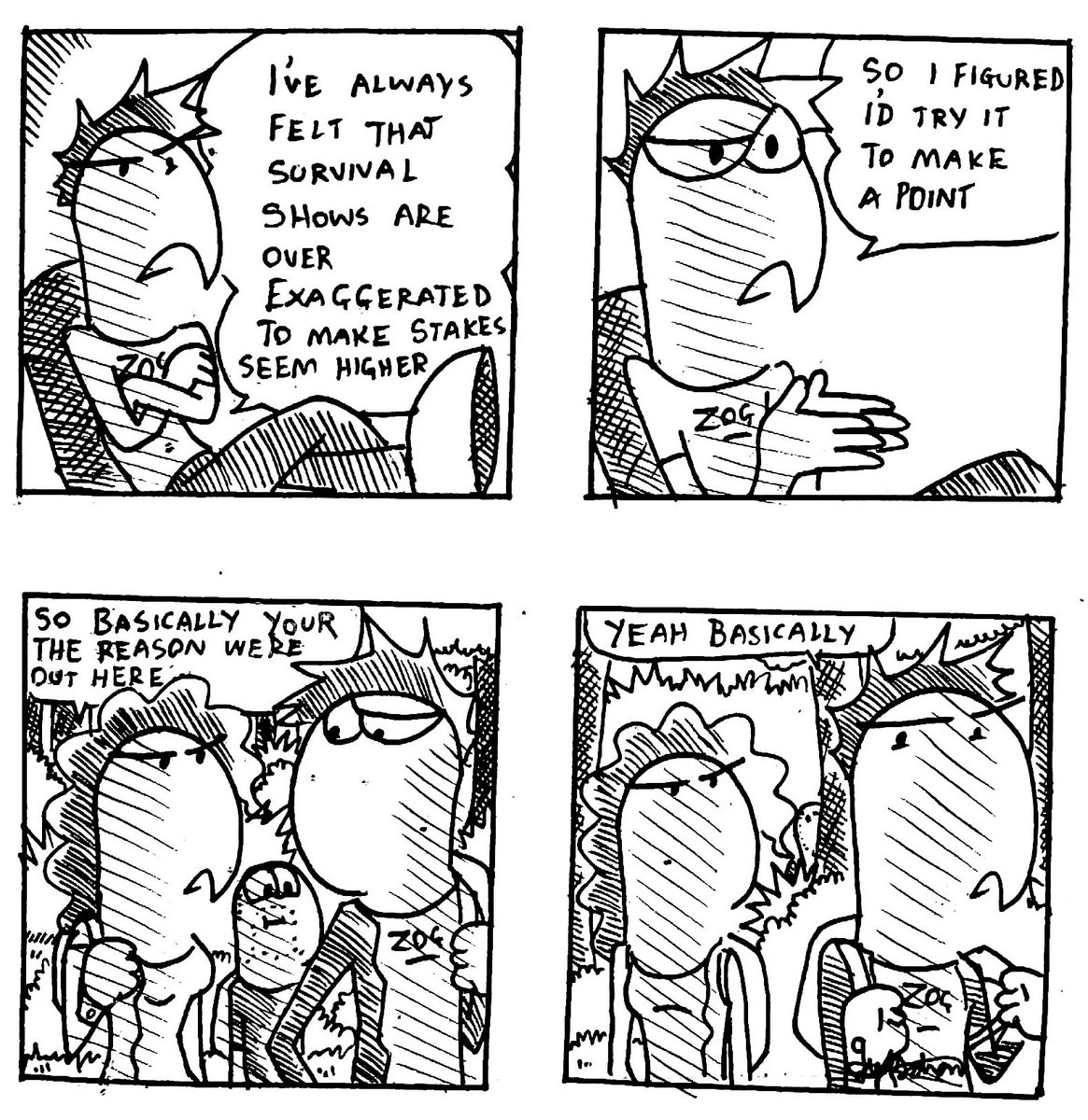 Gwydscomix's tweet photo. Stranger Comix ep #210
Survival pt #1
#strangercomix #Survival #funny #comics #comix #webseries #webcomic #WEBTOON #art #ComicArt #drawing #Illustrations #comedy #humour #darkhumour #gwyd #gwydscomix https://t.co/hLZZpQ6tPR