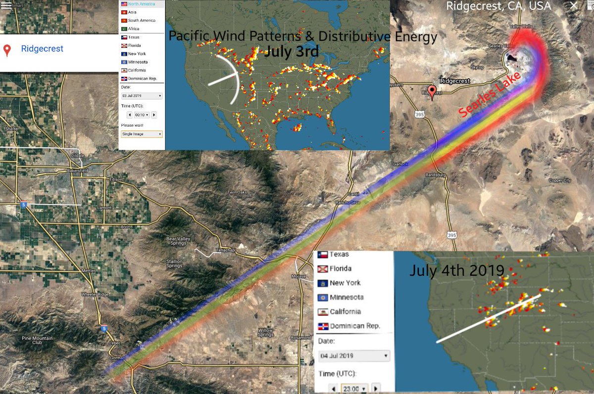 Pacific Winds have been active this summer,

4th of July weekend showed distributed energy influence on #SalineTriangle
& captured by #SearlesValley 
#SearlesLake
#Ridgecrest
one of our research areas & nominated rehabilitation routes for #Saltlakes
by means of the #Tunnelshoot