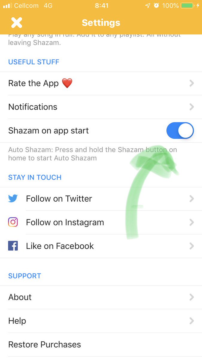 Here’s a useful tip. Make Shazam starts auto when you open it. 2nd tip: add Shazam to your quick lunch /dock area. #shazam #roytip
