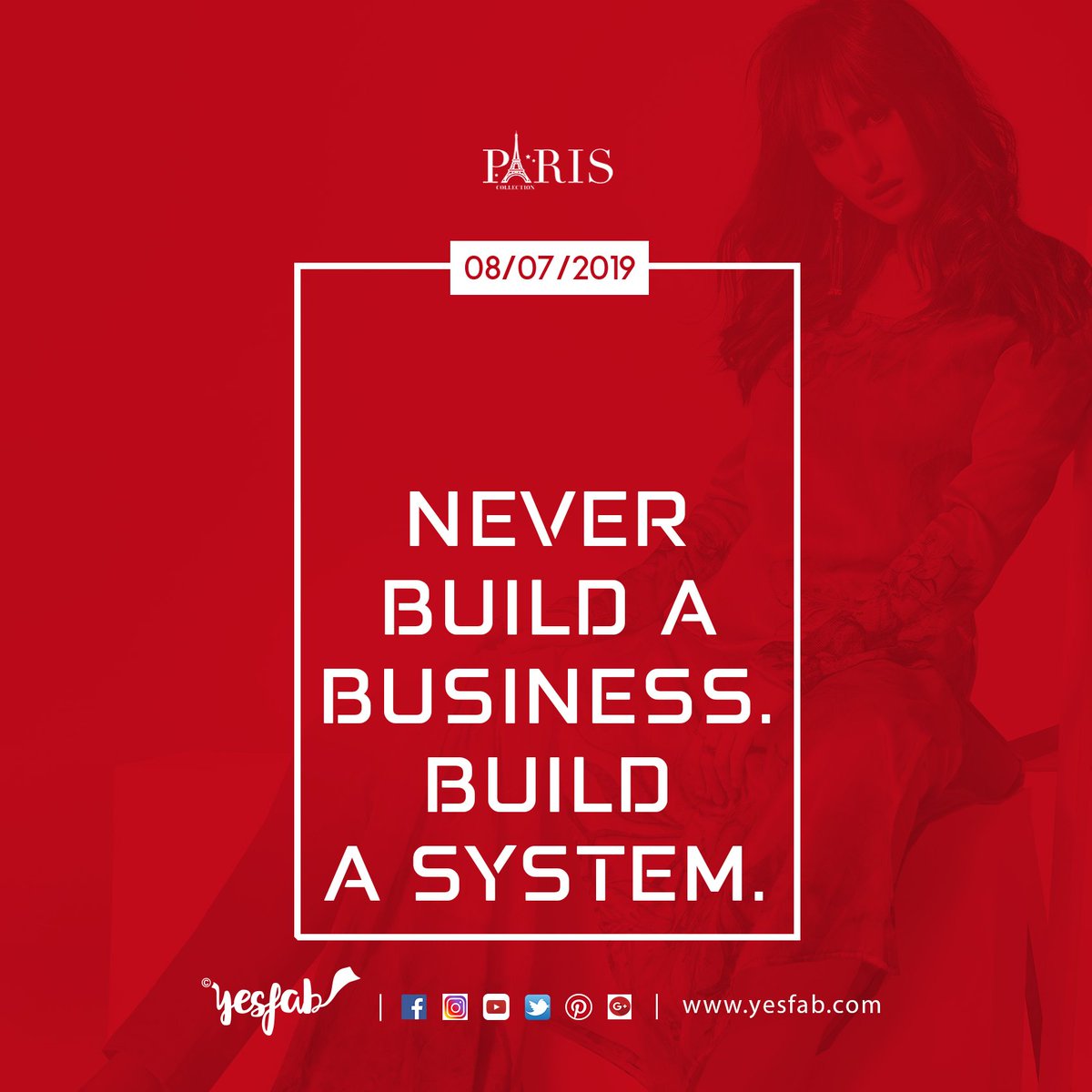 yesfab6361's tweet photo. NEVER BUILD A BUSINESS. BUILD A SYSTEM.
#Yesfab #Dress #Manufacturer #Wholesaler #ParisCollection #LawnCollection #SajdaCollection #MondayFeelings #8thJuly2K19 #Salwar #Daily #Fashion #FashionQuote https://t.co/nlyjVzRrF2