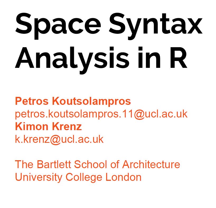 PoNien_Chen's tweet image. 1st day of Space Syntax Symposium. Learning spatial analysis in R with my colleagues @pklampros and @KimonKrenz from Space Syntax Lab. UCL. #SpaceSyntax12 @SpaceSyntaxNet @bartlettSDAC @TheBartlettPhD