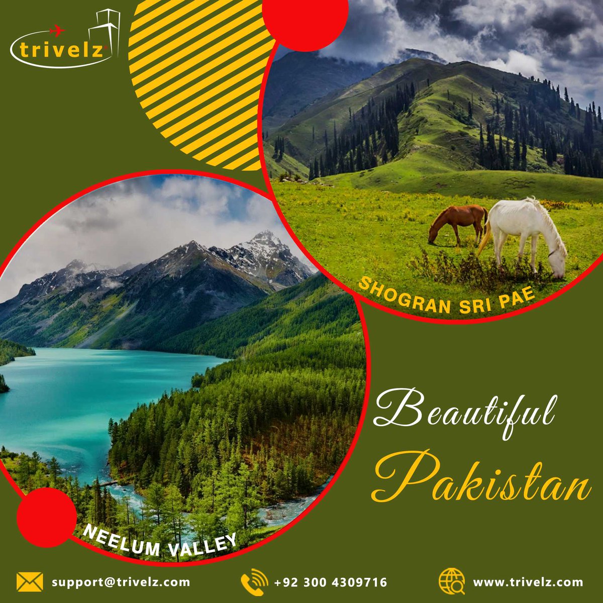 Book your trip now!
📱 For Booking, Information &amp; Customize Tours, Contact:
0320-1010019, 0336-4309716, 0300-4309716
Visit: trivelz.com
#VacationsPlan #Trips #Tourism #pakistan #pakistantourism #travelandtourism #worldtour #vacations #holidays