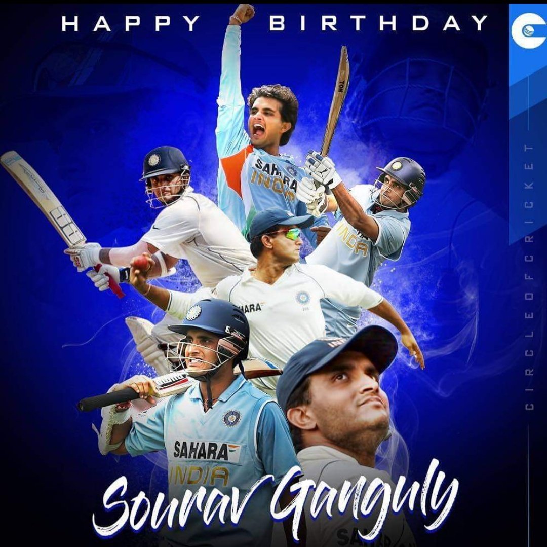 Happy birthday to you Saurav Ganguly Dada  