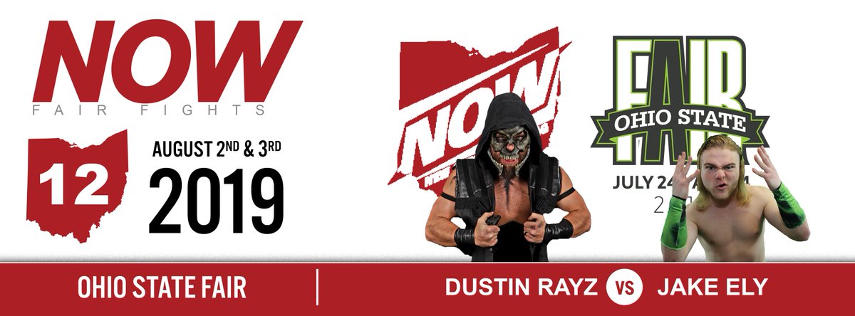 A match we are looking forward to at the 2019  <a href="/OhioStateFair/">Ohio State Fair</a>  is when Jake Ely the debuting  @DustinRayz ... Will Jake welcome Rayz into New Ohio Wrestling the hard way or will Dustin put the boys in the back on notice?...

#newohiowrestling #OhioStateFair