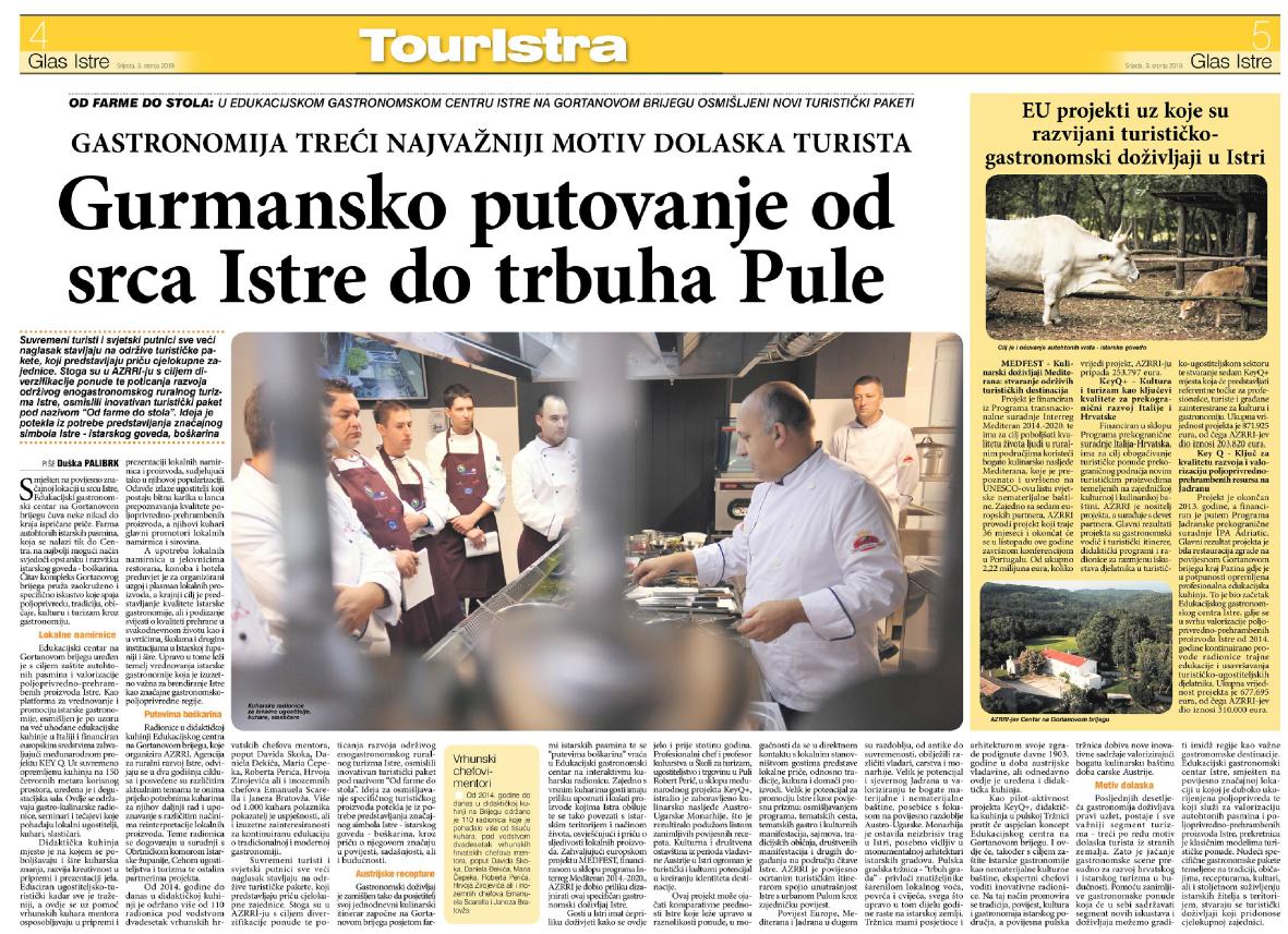 MedfestProject's tweet image. Read an interesting article published in the local newspapers "Glas Istre", in a part dedicated new tourism offers in Istria "TourIstra". 🏡🐃🐂➡️🍴
#FROMFARMTOFORK #Sustainablegastronomyexperience #ExperiencetheIstrianculture #Istrianautochthonousbreeds #Istria #Croatia #MEDFEST