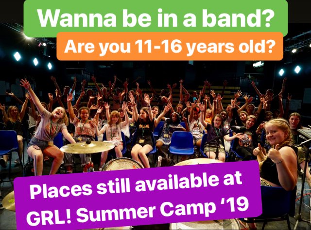 girlsrocklondon's tweet photo. Happy Monday legends! Our team is busy busy preparing &amp; getting pumped for camp! 
WE STILL HAVE PLACES AVAILABLE⚡️🤸‍♀️🤟
If you know any young Legend that can’t wait to make noise, start a band or simply have a great time. Send them our way!!
Register here: https://t.co/DbIeSqQZ6E https://t.co/F0tHc5AxJm