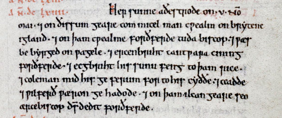 Crisis and Death. Just as in the Roman times so in the EMA there were crises, wars and epidemics. Some of those were recorded, like this pestilence noted for 664 in the Peterborough MS of the Anglo-Saxon Chronicle. Not all of those records are straightforward though. (e) 5/