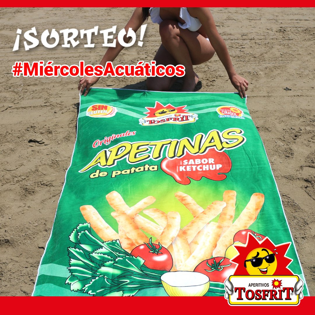 TosfritOficial's tweet photo. 🎰 #CONCURSO 🎰 

Hoy es #MiércolesAcuático.¿Quieres una toalla como esta? 😏

1️⃣ Síguenos en @TosfritOficial.
2️⃣ Da RT.
3️⃣ Menciona a ese amigo/a que te roba espacio de tu toalla.

¡Participa también en nuestro Instagram y Facebook! https://t.co/aWyPbmPEiQ