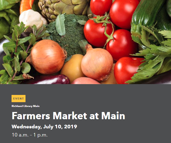 accessfreely's tweet photo. Excited to welcome two additional farmers to this week's Farmers Market at #RichlandLibraryMain. Organically Roland and Fabel Farms will offer a variety of  100% locally grown fruits and veggies like 🍅🥔 🍉  + fresh 🥚🥚🥚 . (Wednesdays 10 am to 1 pm) https://t.co/G8oceZHfC2