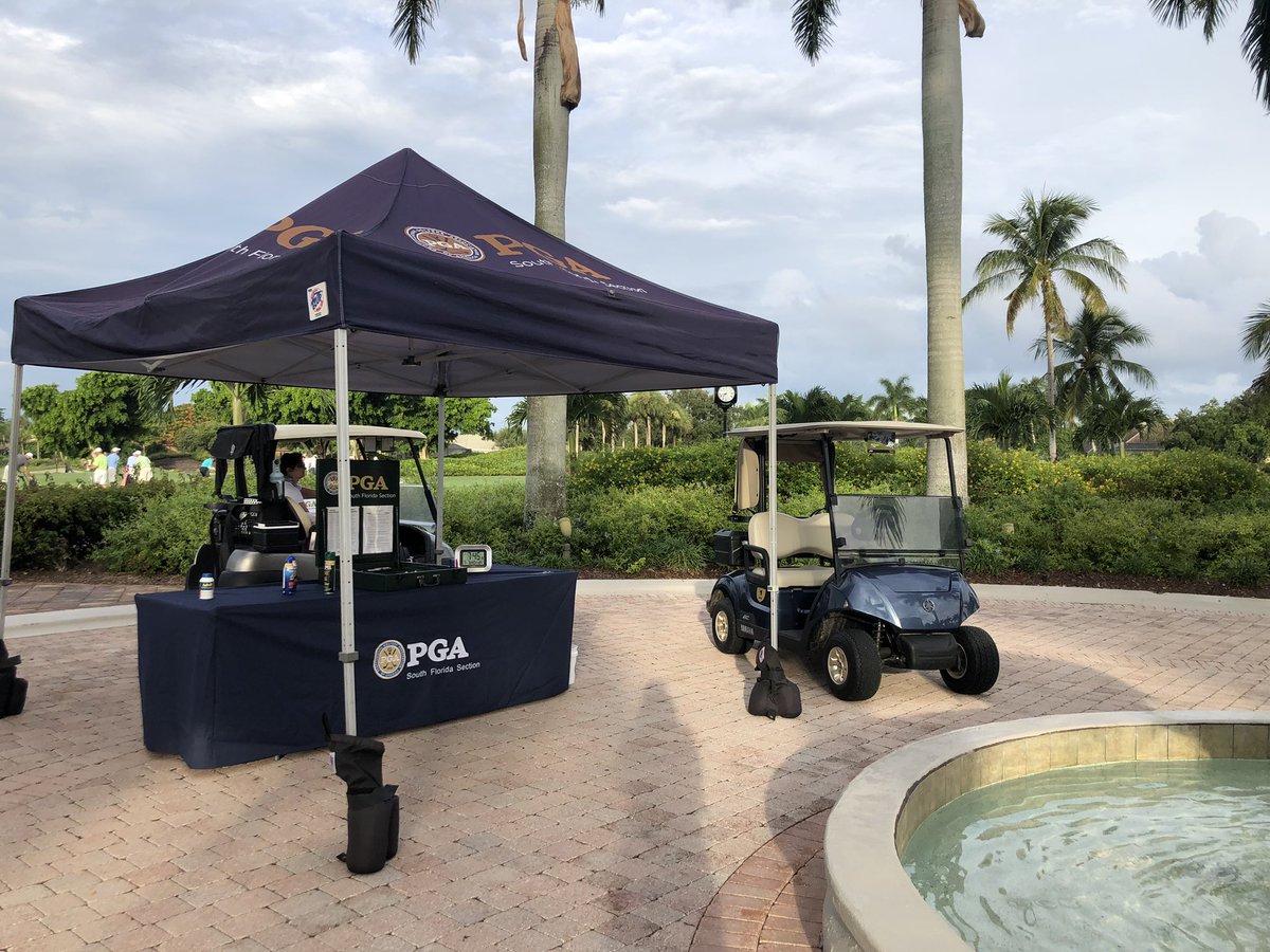 southfloridapga's tweet image. 25 minutes away from the start of our ‘19 @YamahaGolfCars Pro Pro! #practice #golf #whoseready #weareready #sfpgapros