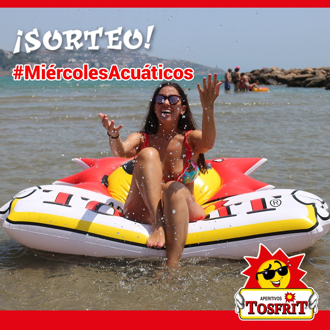 🎰 #CONCURSO 🎰 

¡Nuevo #MiércolesAcuático de colchoneta! 🤞😲

1️⃣ Síguenos en <a href="/TosfritOficial/">Aperitivos Tosfrit</a>.
2️⃣ RT.
3️⃣ Menciona a esa persona con la que te irás a estrenarla si te toca. 😜😍.

¡Participa también en nuestro Instagram y Facebook!