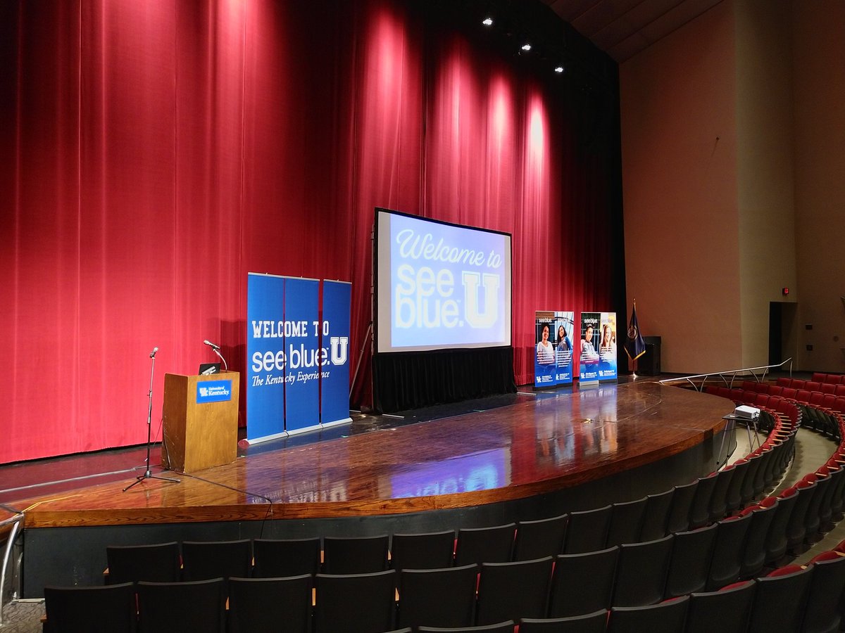 The stage is set for our final week of "see blue." U orientations. Welcome to our new freshman and transfer students!