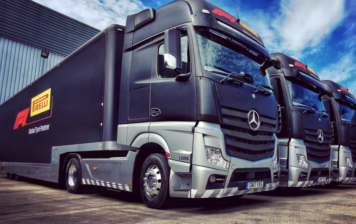 Had the pleasure of working on these beauts this week as they prep for this months #f1. Trailers fitted with tracking and sensors throughout so gps, temp and door activity on all doors and ports can be monitored remotely. Work carried out for Connexas. 

#installation #telematics