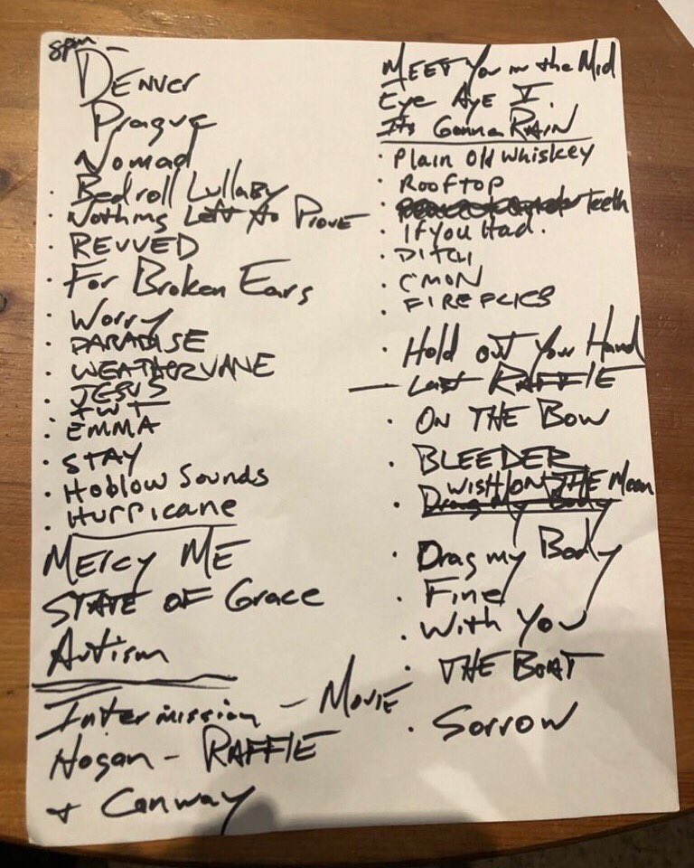 RankersForum's tweet photo. Setlist San Diego, CA - July 07, 2019
@TheRevivalTour @BellyUpMusic
#DaveHause #ChuckRagan #DanAndriano #TimHause https://t.co/gV8Umis91J