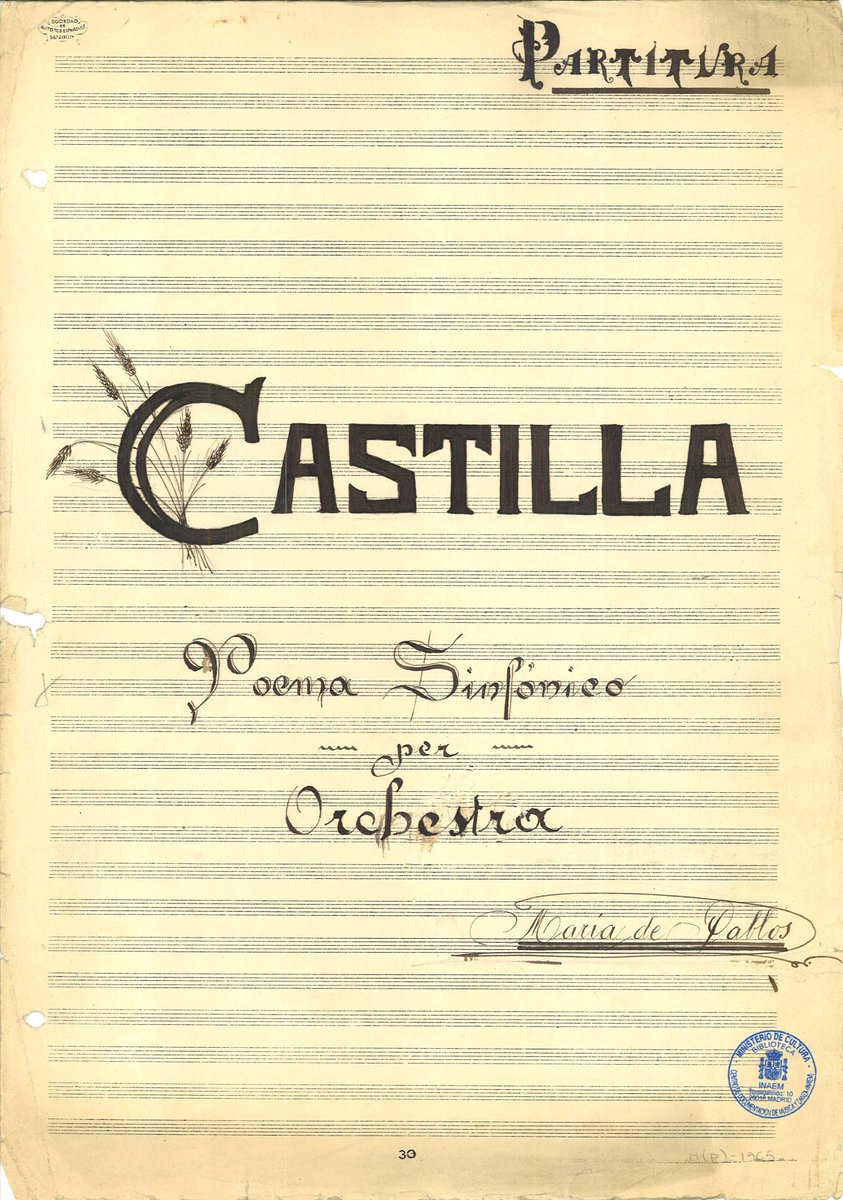 CDMyD's tweet image. #FelizLunes Este viernes la @OCRTVE recupera a la desconocida compositora #MaríaDePablos, autora del formidable poema sinfónico 'Castilla', que se estrena después de casi un siglo de silencio y cuya partitura ha aportado el Centro de Documentación.
#MaríaDePablos💜#mujeres