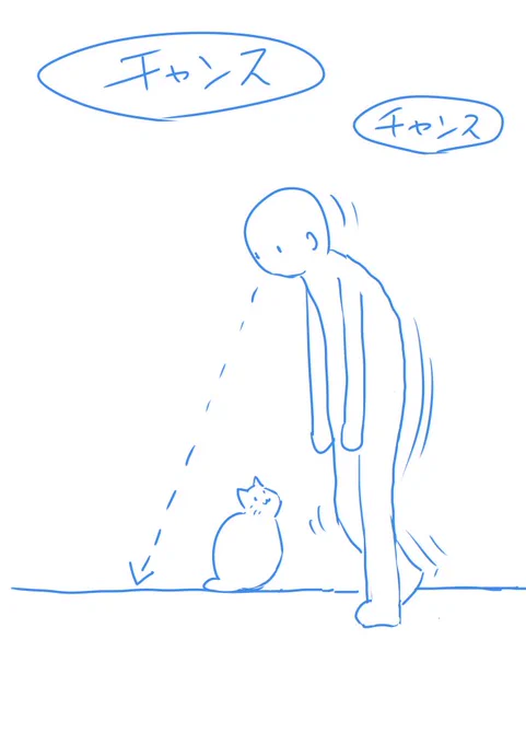 チャンスを見落とさないように下を向いて歩いている人の図 