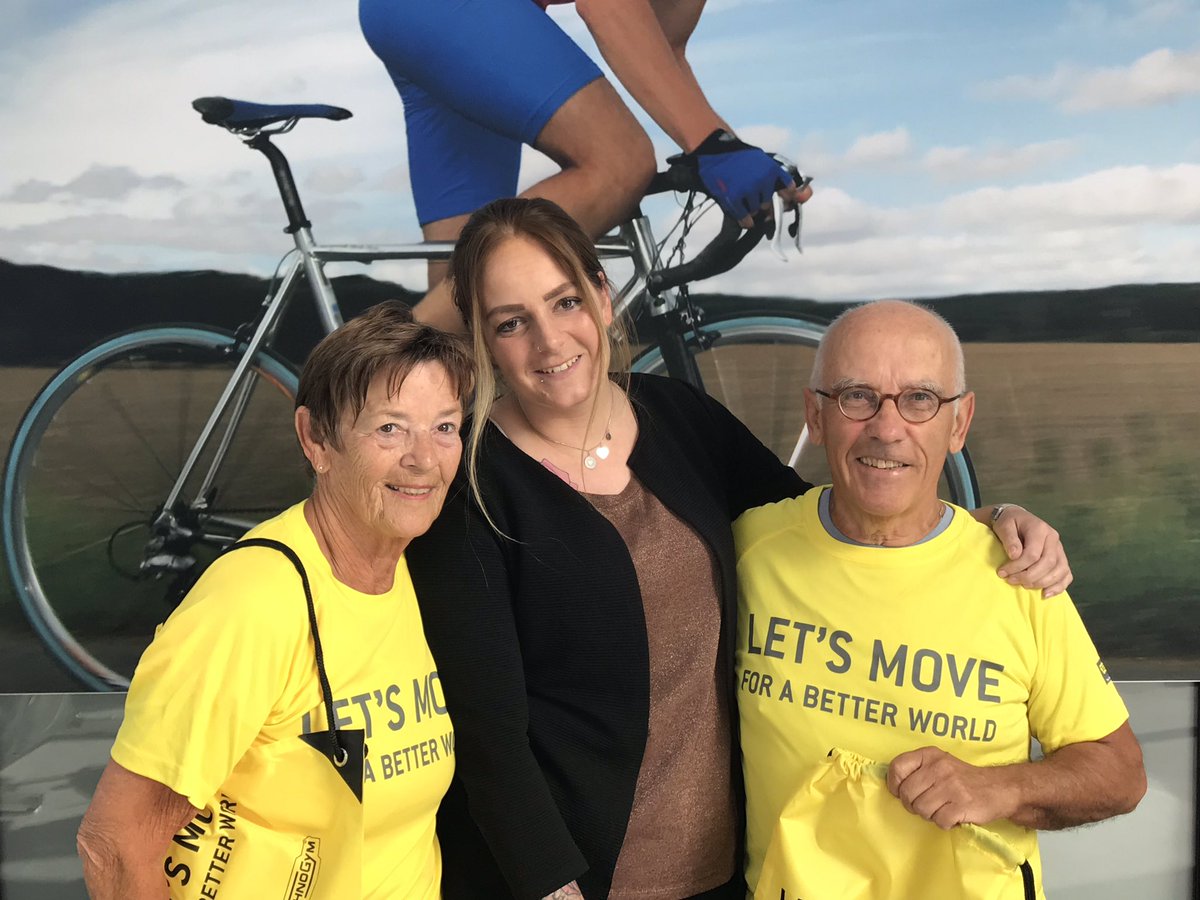 #Thea en #Jan pakken vandaag de #gele trui tijdens de #50fit #challenge op inze #club #optisport