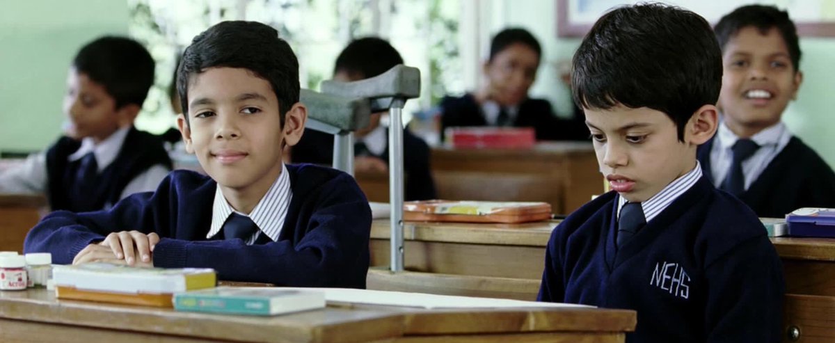 Taare Zameen Par (2007) "Ishaan, a student who has dyslexia, cannot seem to get anything right at his boarding school. Soon, a new unconventional art teacher, Ram Shankar Nikumbh, helps him discover his hidden potential."