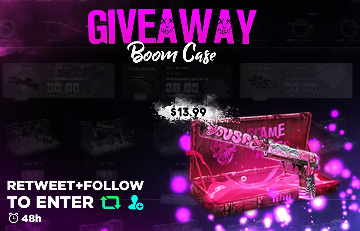 flamecasescom's tweet image. Boom Case #Giveaway 

💥Follow &amp;amp; RT
💥Tag a friend      

⌛ 48 HOURS
#csgogiveaway