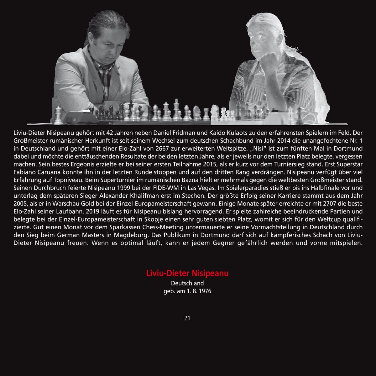 SparkassenChess's tweet photo. Liviu-Dieter Nisipeanu

#chess #schach #stadtdortmund #orchesterzentrum #brückenviertel https://t.co/lBKQPCrgWH