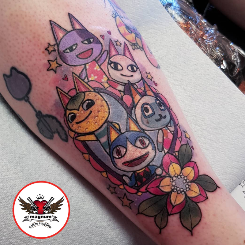 PAWS an Animal Crossing art exhibition on Twitter tamagothchick  beautiful tattoo the palette is chefs kiss  Twitter