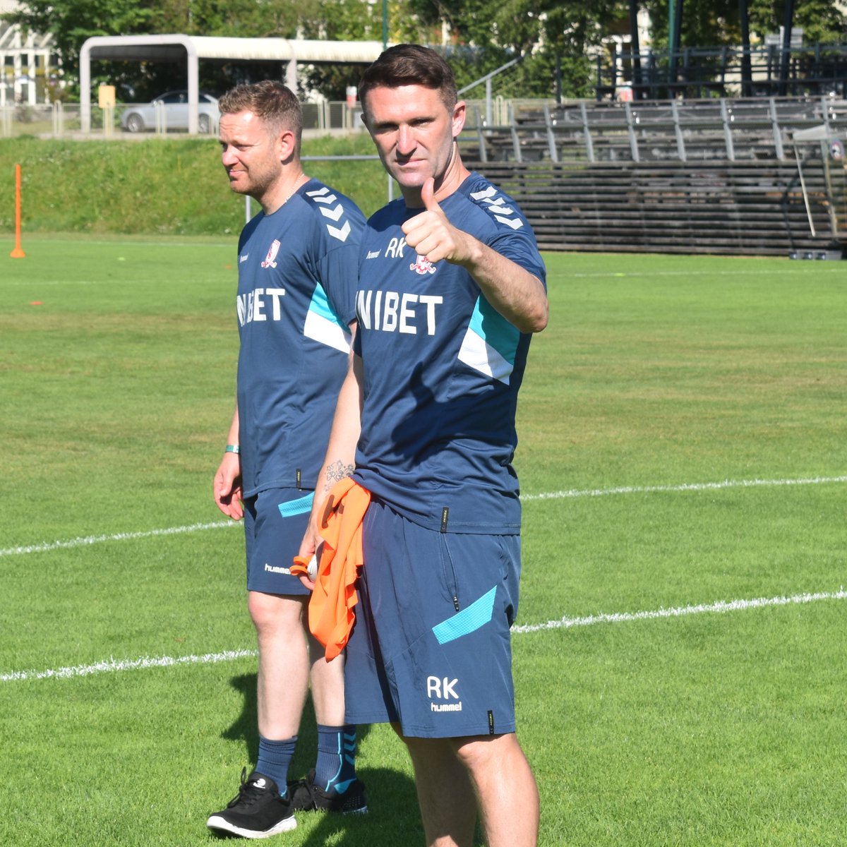 Boro's tweet photo. Happy birthday to #Boro coach Robbie Keane! 🎂🎉 #UTB https://t.co/uRDmo6DfS2