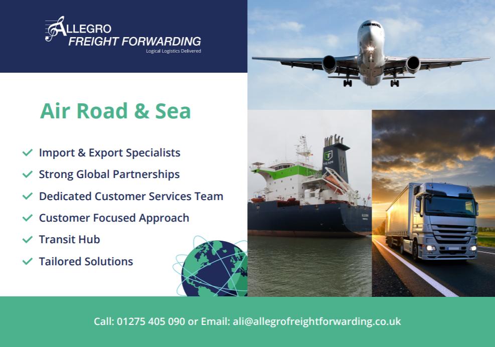 AllegroLogistic's tweet photo. Happy Monday! Did you know about our Freight Forwarding service?
#FreightForwarding #Freight #SeaFreight #AirFreight #RoadHaulage #Haulage #LogicalLogisticsDelivered #Logistics #LogisticsProvider #Transport #Import #Bristol #Southwest #smallbusiness #FamilyBusiness #Nailsea https://t.co/YmExNLVCYa