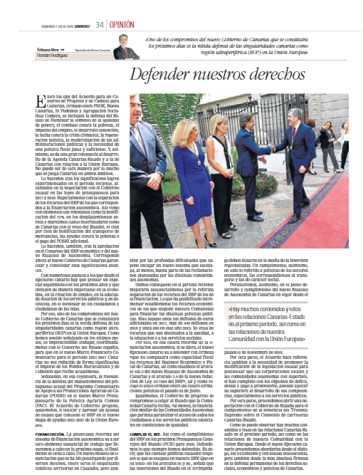 NuevaCanariasBC's tweet photo. #Opinión de nuestro #PresidenteNacionalNC, @RomanRodWeb: "Defender nuestros derechos" #CanariasconFuturo

👉https://t.co/YxLZxgmWdJ https://t.co/YagrnYWJFT