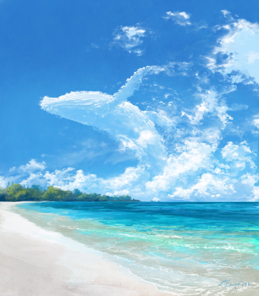 「今年描いた雲。☁️ 」|はち@まんぷくアートスタジオ/イラストレーターのイラスト