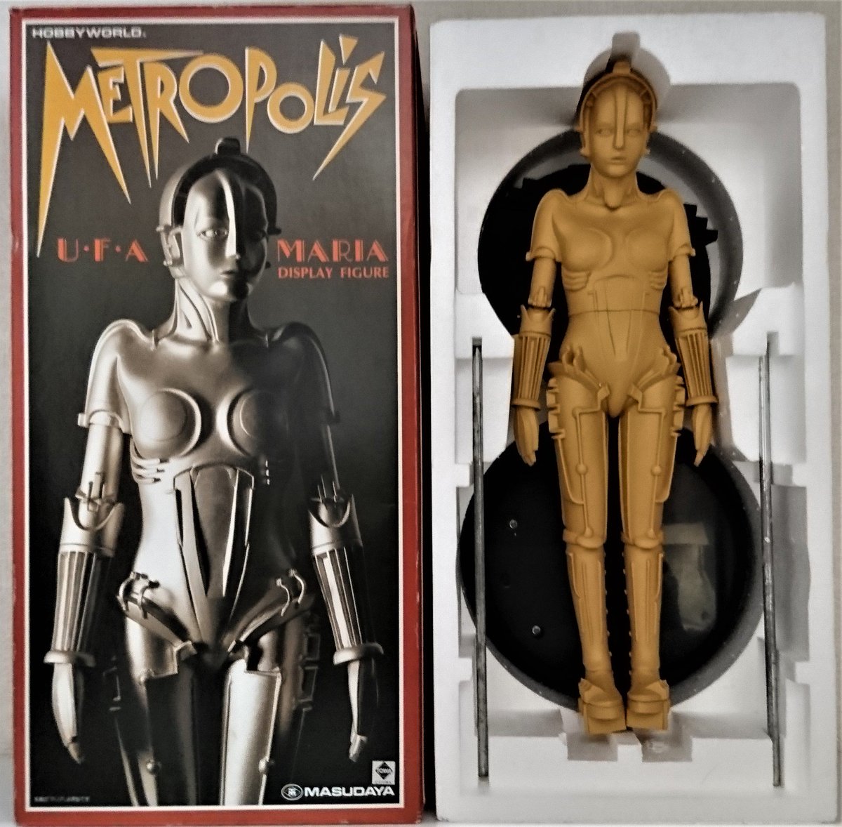 Tencho 倉庫整理してたら出てきた懐かしいものシリーズ 増田屋 メトロポリス マリアフィギュア 昨日に続き増田屋のフィギュア 1927年のsf映画 メトロポリス よりアンドロイドマリア Sf映画の原点にして頂点と評される作品よりフィギュア化された