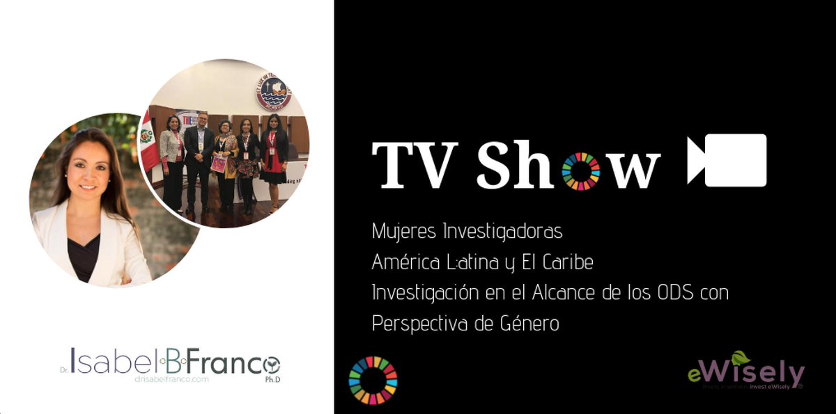 Comparto el TV Show en colaboración con Mujeres Investigadoras en América Latina trabajando en el alcance de los #ODS e interconexiones con el #ODS5 Igualdad de Género #MujeresEnSostenibilidad
lnkd.in/gPwX4EJ
