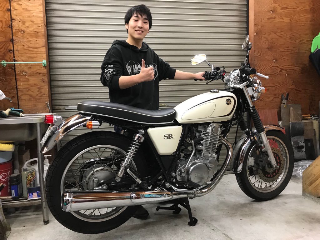 SR400 fi対応 スティンキー シート TYPE A-1 ダブルシート-