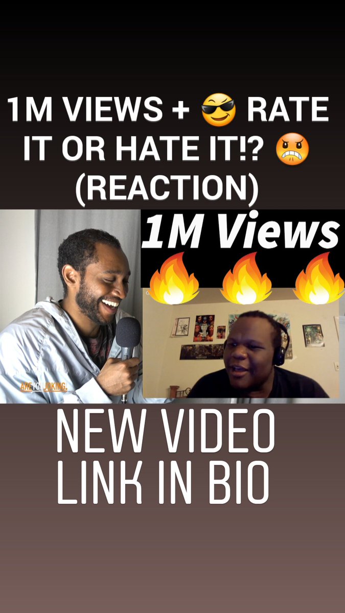 AreYouJokingPod's tweet photo. https://t.co/VHXalcVyTw 

NEW VIDEO ☝😎 @WelcomeToZelda, #Zeus W/ @djkillzownjones 

#youtube #youtuber #1mil #1millionviews #rateitorhateit #reaction https://t.co/L5EwJjeTwY