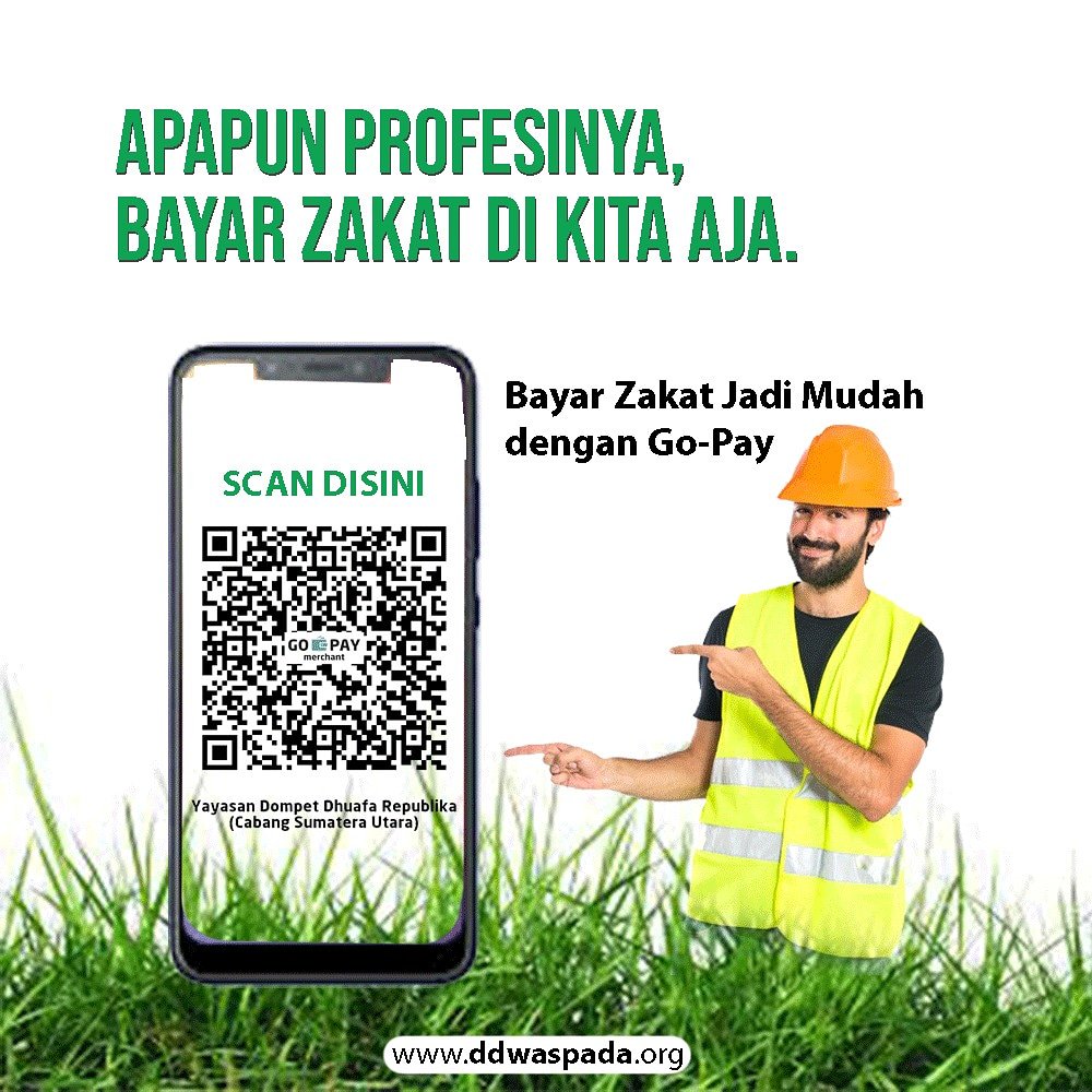Zaman sekarang, semuanya serba gampang, karena digital telah mengubah semua ritme pekerjaan kita jadi lebih gampang.

Ayo, buruan scan barkodenya dan masukkan nominalnya.

#26thMembentangKebaikan
#JanganTakutBerbagi
#JanganTakutBerzakat
#janganTakutBerkurban