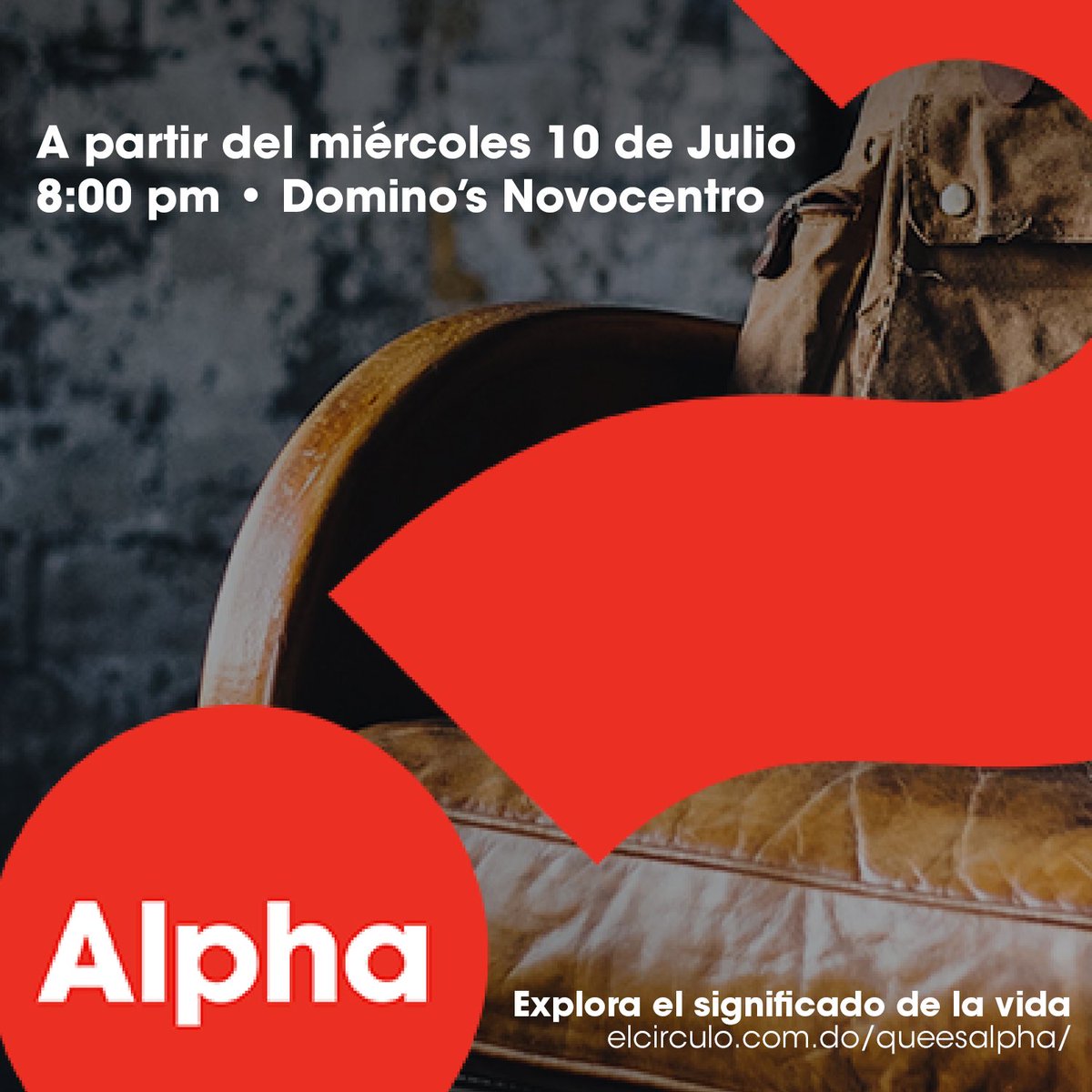 FaustoLiriano's tweet photo. ¿Tienes preguntas o dudas sobre Dios, la Biblia, Jesús? Nuestro curso Alpha comienzan este miércoles a las 8:00 pm en Domino's Pizza de Novocentro. ¡Ven, acompañamos y trae todas tus preguntas! ¿Te atreves? #elcirculo #alphaenelcirculo #cursoalpha #alphacourse #alphadominicana https://t.co/O7kShFN4Tg