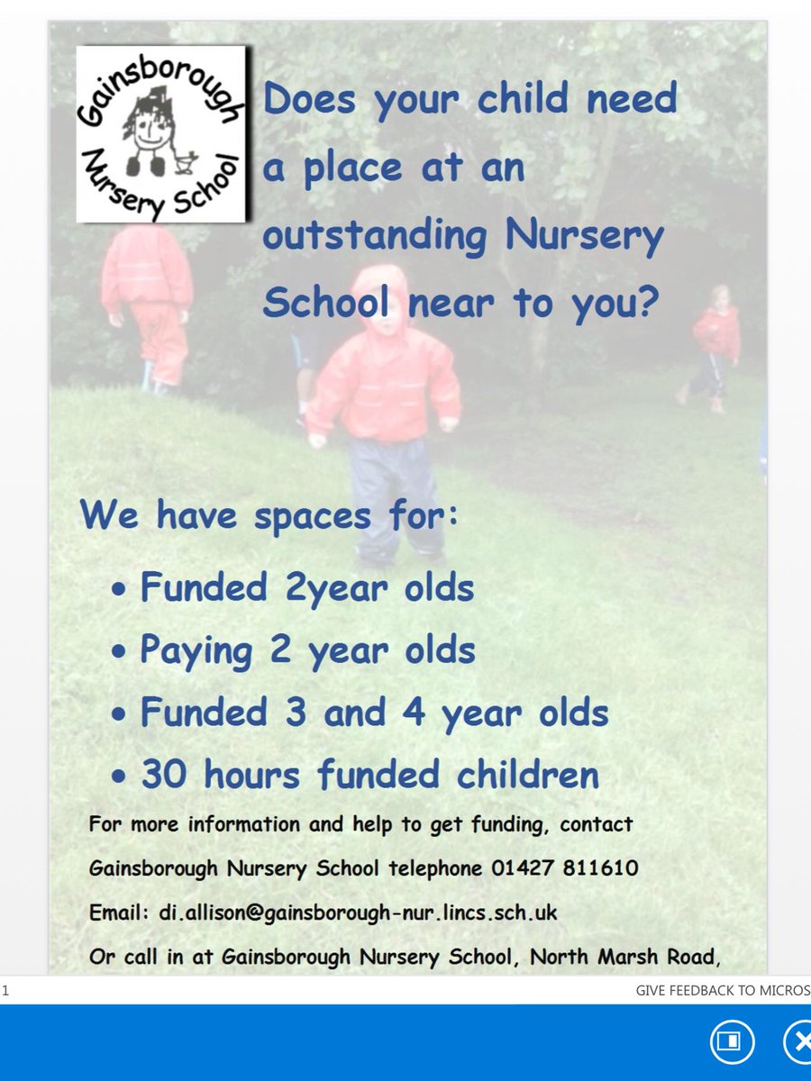 We currently have spaces at our outstanding Nursery School.