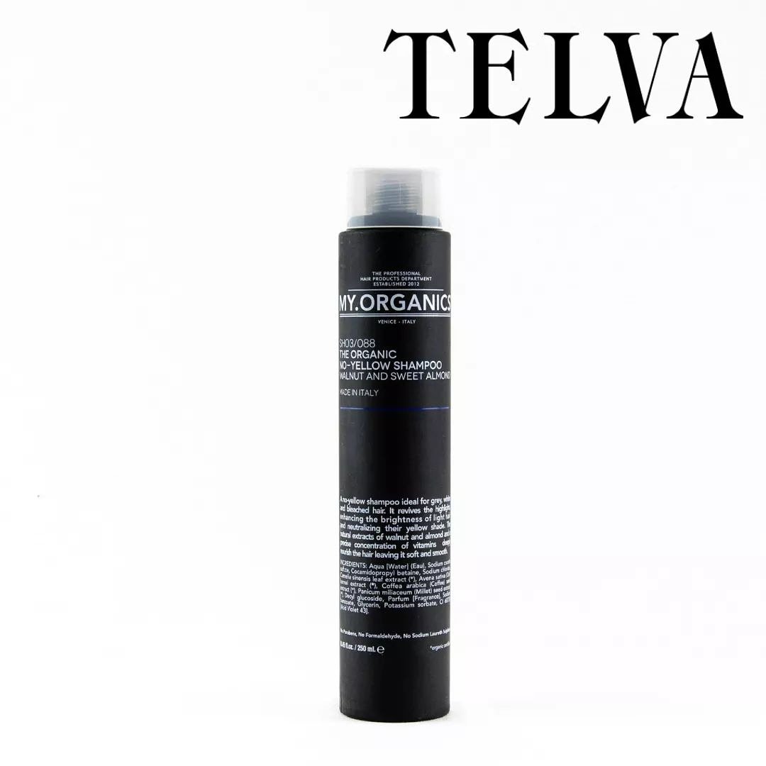 MY_ORGANICS's tweet photo. ¿Cómo cuidar tu cabello rubio, decolorado o con canas? TELVA te recomienda el nuevo producto de MY.ORGANICS.  The Organic No – Yellow es un champú para evitar el color amarillo en el cabello, ideal para cabellos grises, canosos, blancos o decolorados. https://t.co/NvJSpKbRIg