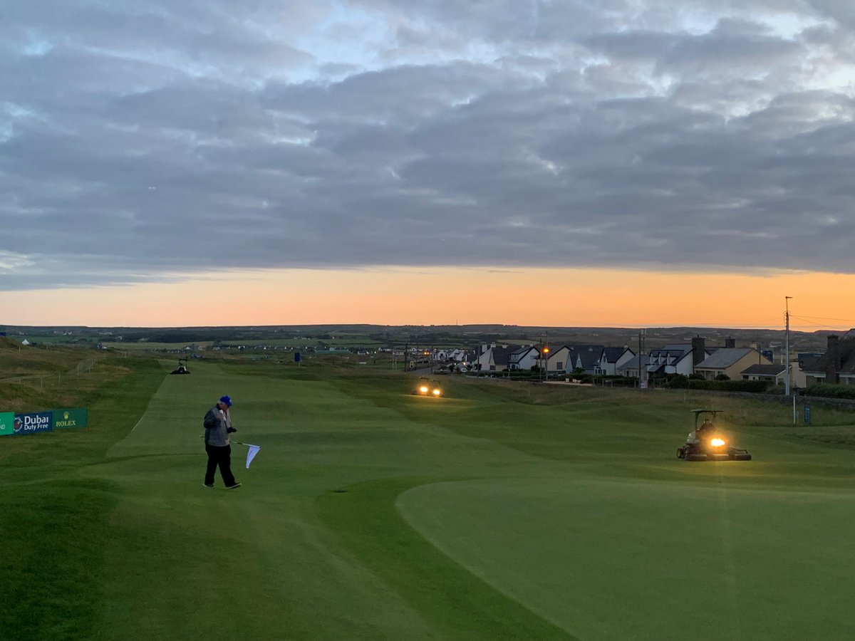 LahinchGolfClub's tweet photo. Thank you to these guys also who presented the course in pristine condition. The 3am alarm clocks and endless hours that Brian McDonnagh and his team worked made @LahinchGolfClub look immaculate.  Thank you also to @JohnDeere and @weldonmowers for their support during the event! https://t.co/SfttNxcTNf