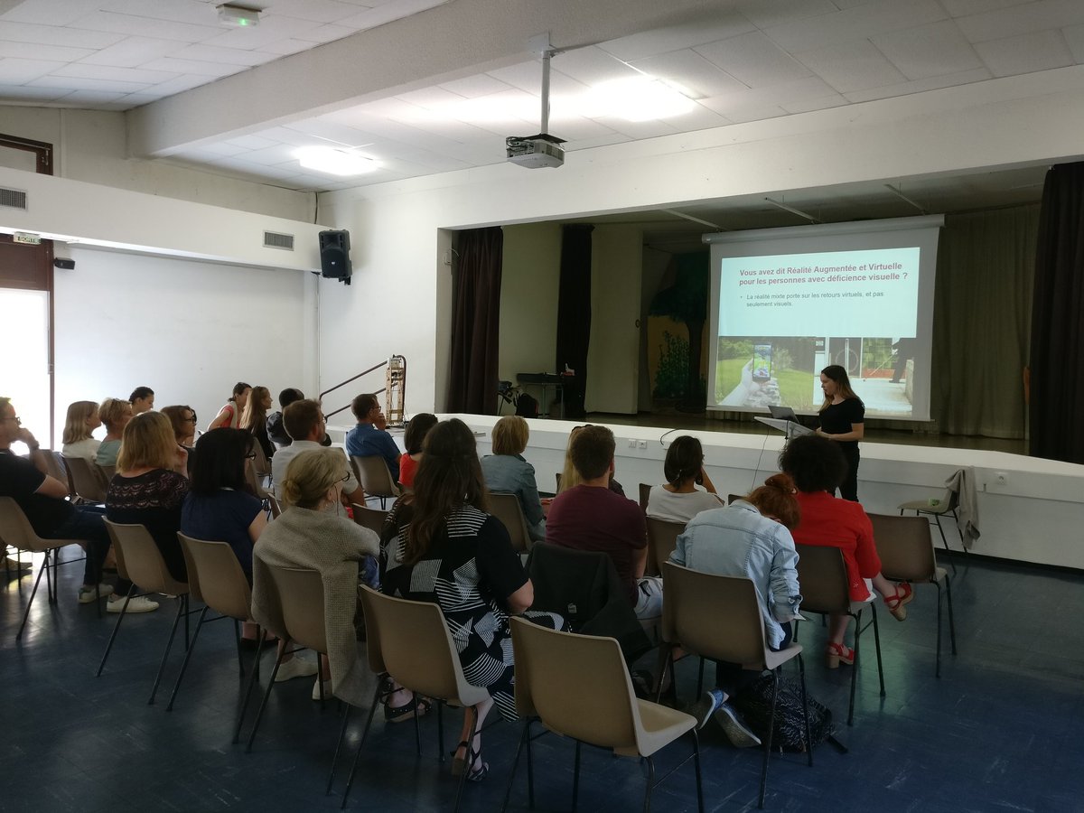 AnkeBrock's tweet photo. Our last Multiplier Event for @visteproject at IRSA Bordeaux is taking place today @LaurenThevin @Inria_Bordeaux @potioc_team @rea_lity_tech @elipse_irit @Enac_iiLab https://t.co/s0AVwGmsl9