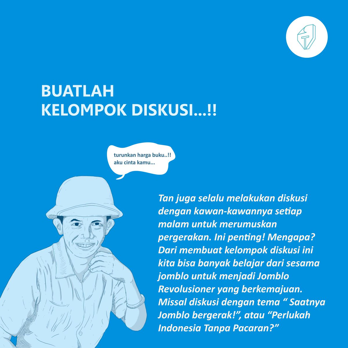 Tabularasaku's tweet photo. Hari gini masih jomblo? Jangan khawatir. Ini ada tips dari Tan Malaka agar kejombloanmu itu nggak sia-sia, bung...
.
.
.
#tanmalaka #tipsjomblo #jomblo #esai #kolom #tabularasaid #tabularasa #mahasiswa #jogjamedia https://t.co/46s7Xyappy