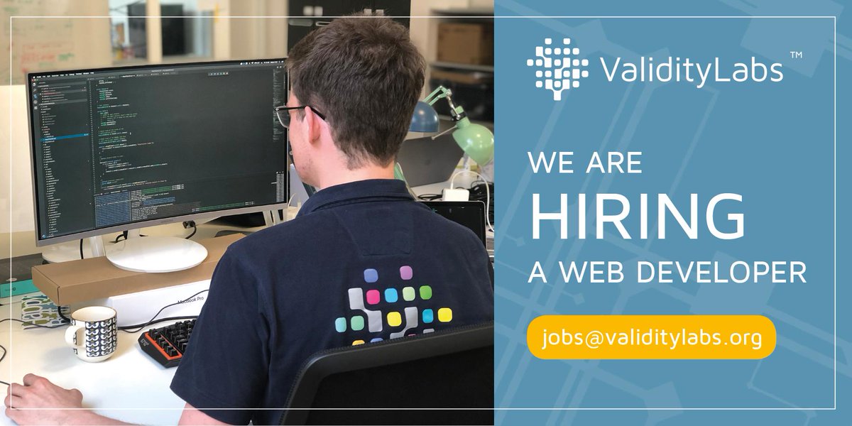 Validity Labs is hiring a #webdeveloper! Are you looking for exciting tasks, new #challenges and working in an #innovative young team? Are you looking for an employer who gives you opportunities and perspectives? Join our team and #applynow! 

💻🖱💡validitylabs.join.com/jobs/212839-we…