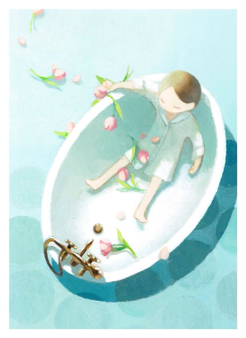 「1boy bathtub」 illustration images(Oldest)