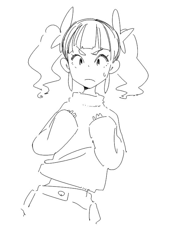 落書き
手癖で身体が斜めになる 