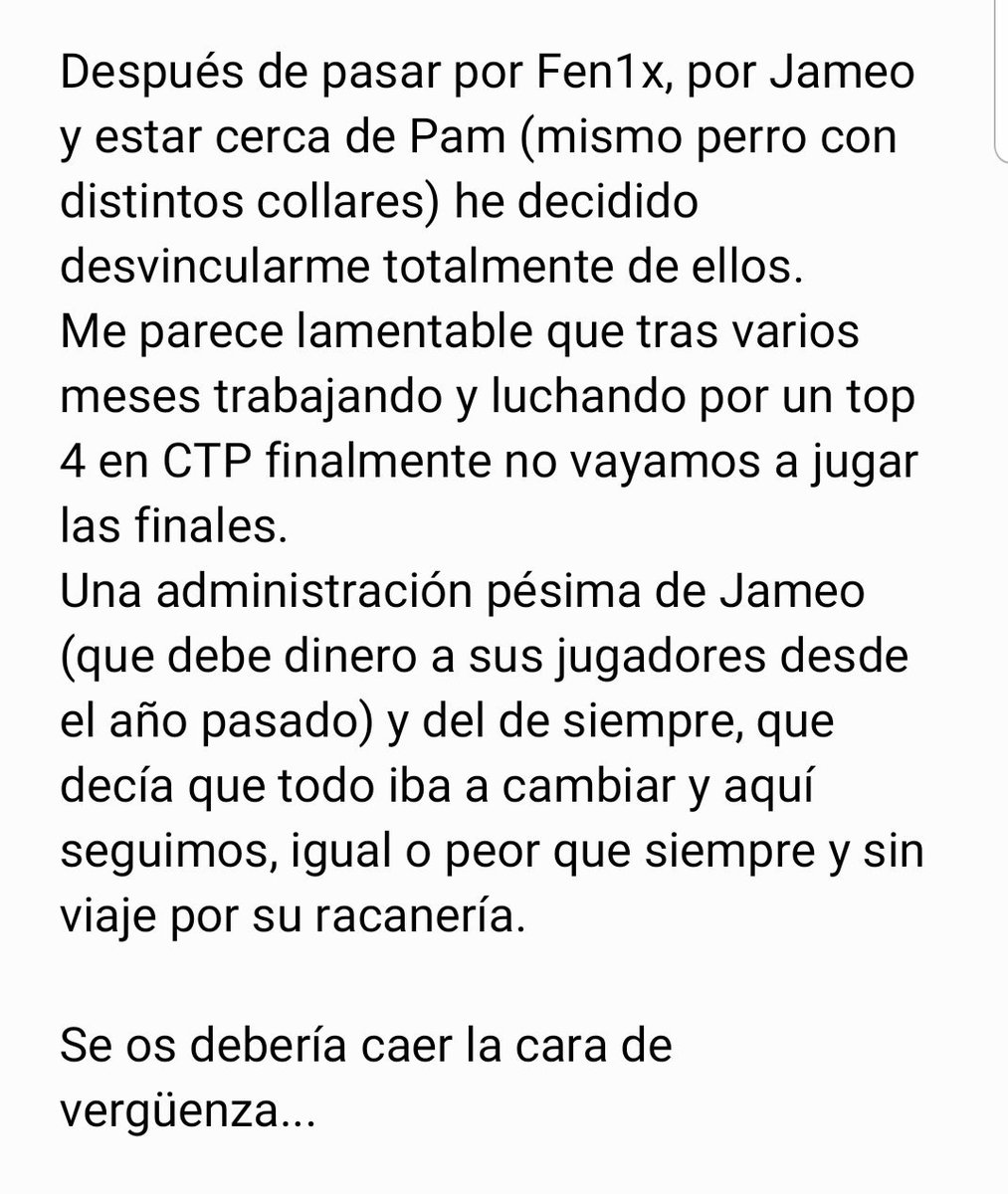 Jajiro_CR's tweet image. Tristes palabras que ya es hora que salgan a la luz: