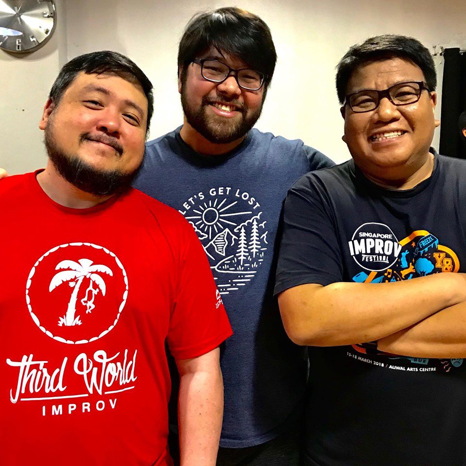 BimpoImprov's tweet photo. #Bimpo's Rye &amp; Toto at the Understated Improv workshop by @SPITMANILA’s KennethKeng, offered by #ThirdWorldImprov, let improvisers explore realistic &amp; character-led choices to scenes w/ nuanced, emotional texture.

#ImprovSaturday #BimpoImprov #improvisation #improv #ImprovManila https://t.co/RBGEW94nR7